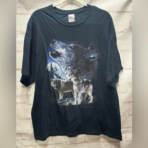 Wolf tshirt‎ vtg. Size XL
